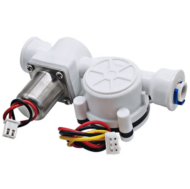 YF-YTF02 Plastic Pulse Solenoid Valve DC4.5-6V Positive Pulse Open 1/4 Water Flow Control Basin Faucet DC Latching Valve