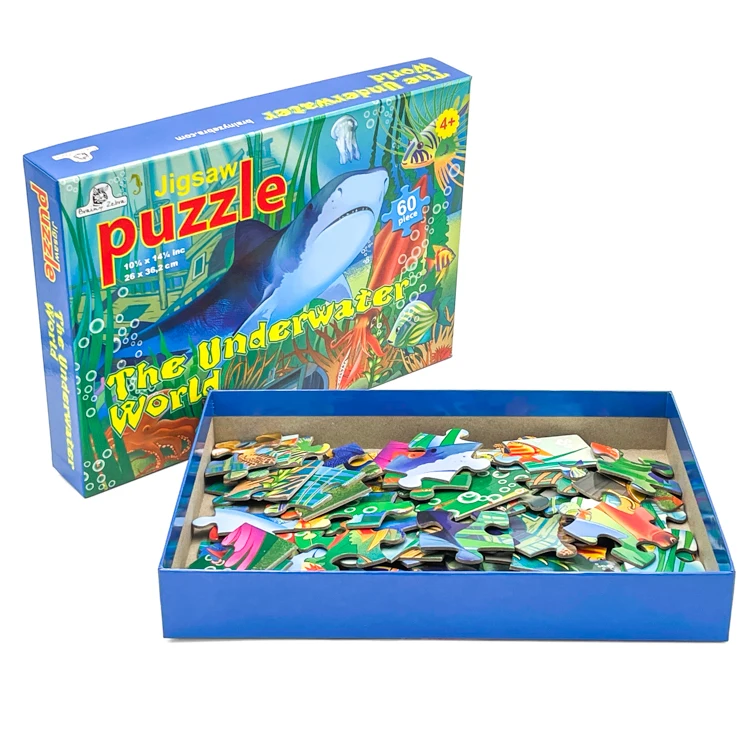 China Factory Custom OEM DIY Educational Kids Toy Game Paper Jigsaw Puzzle