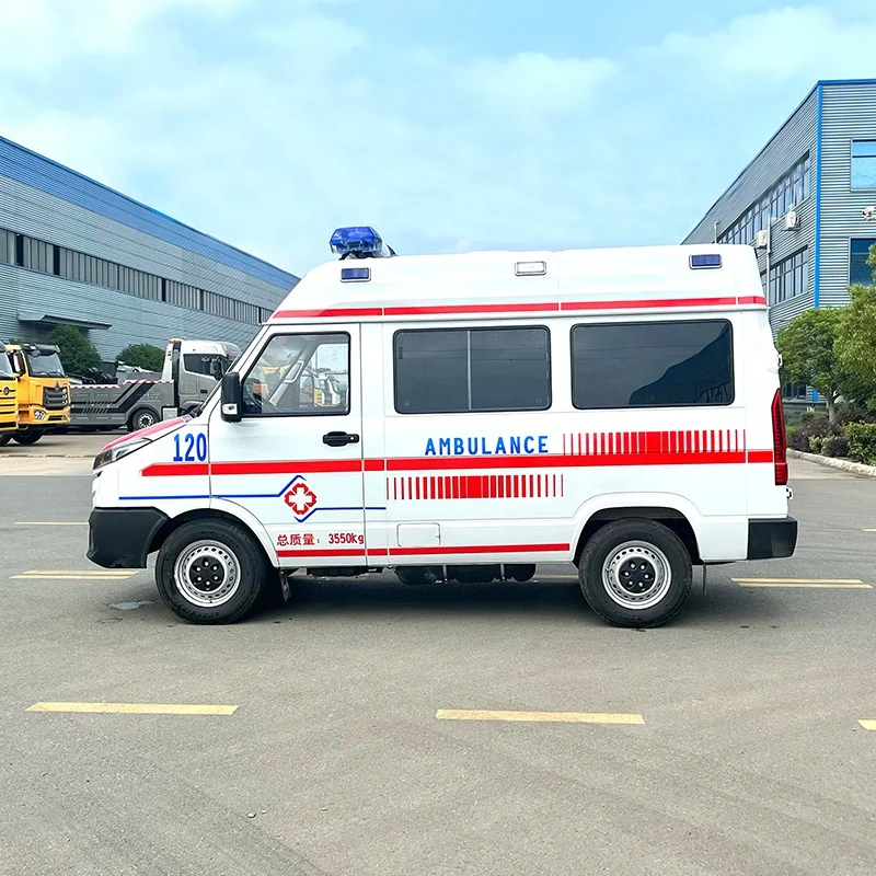 1VECO Hot Sale Top Monitoring Ambulance Vehicle Medical Van Ambulance for Hospital Patient Transport