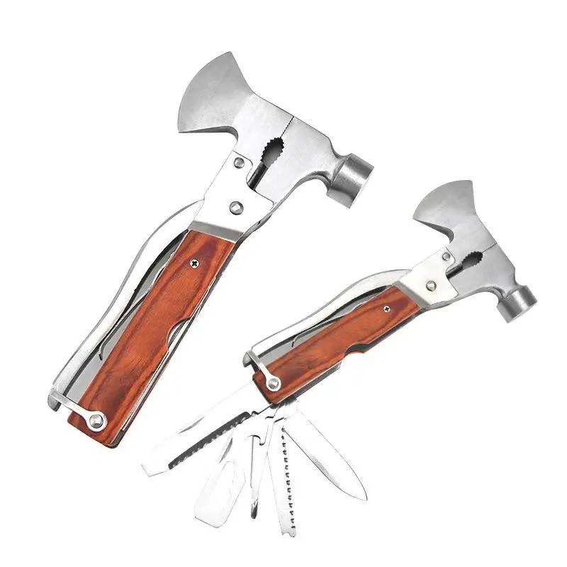 High Quality Multi Axe Tool  Camping multitool with axe Survival emergency hammer for Hiking Outdoor Household