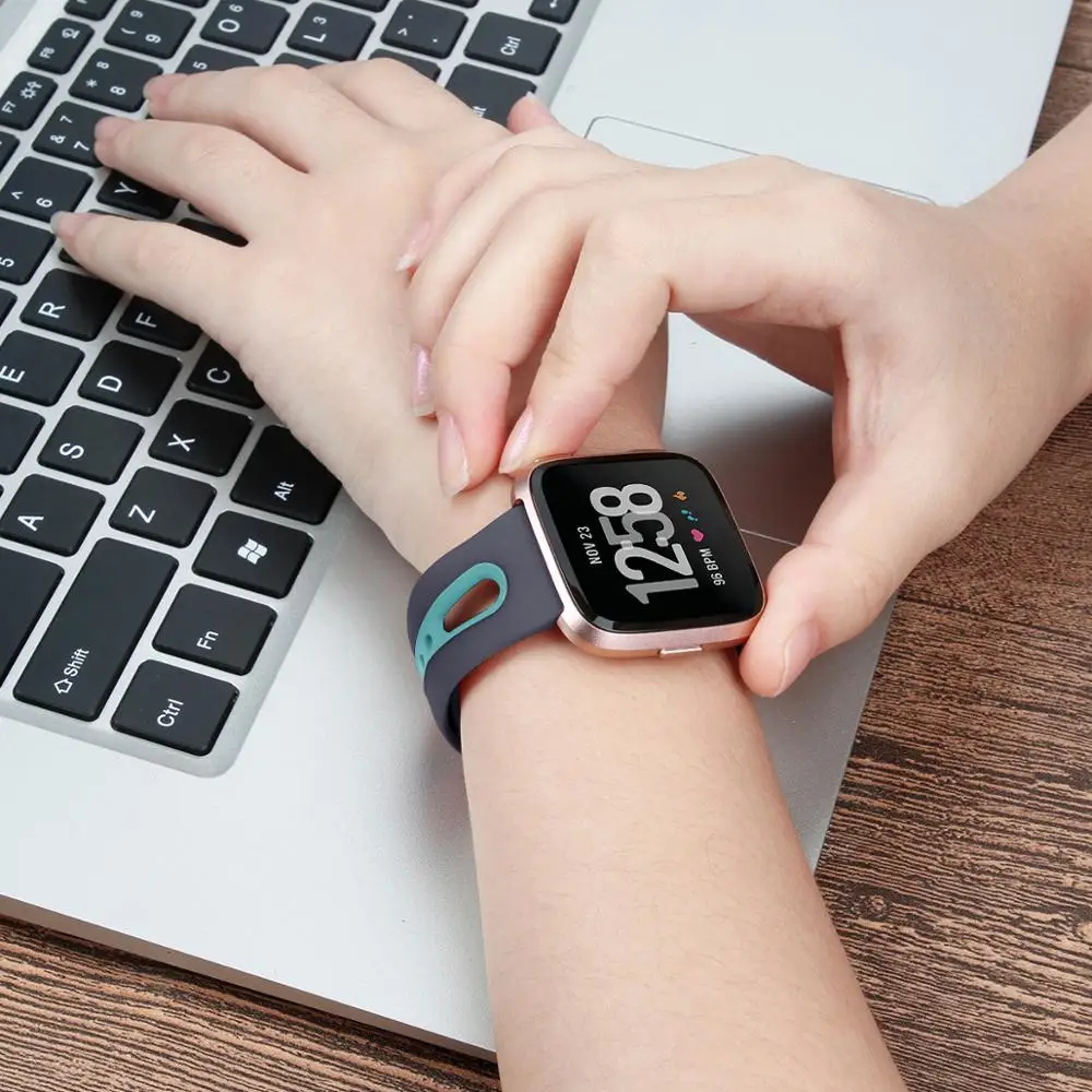 High Quality Soft Silicone Secure Adjustable Band For Fitbit Versa/Versa Lite Band Wristband Strap Bracelet FitBit Watch Straps