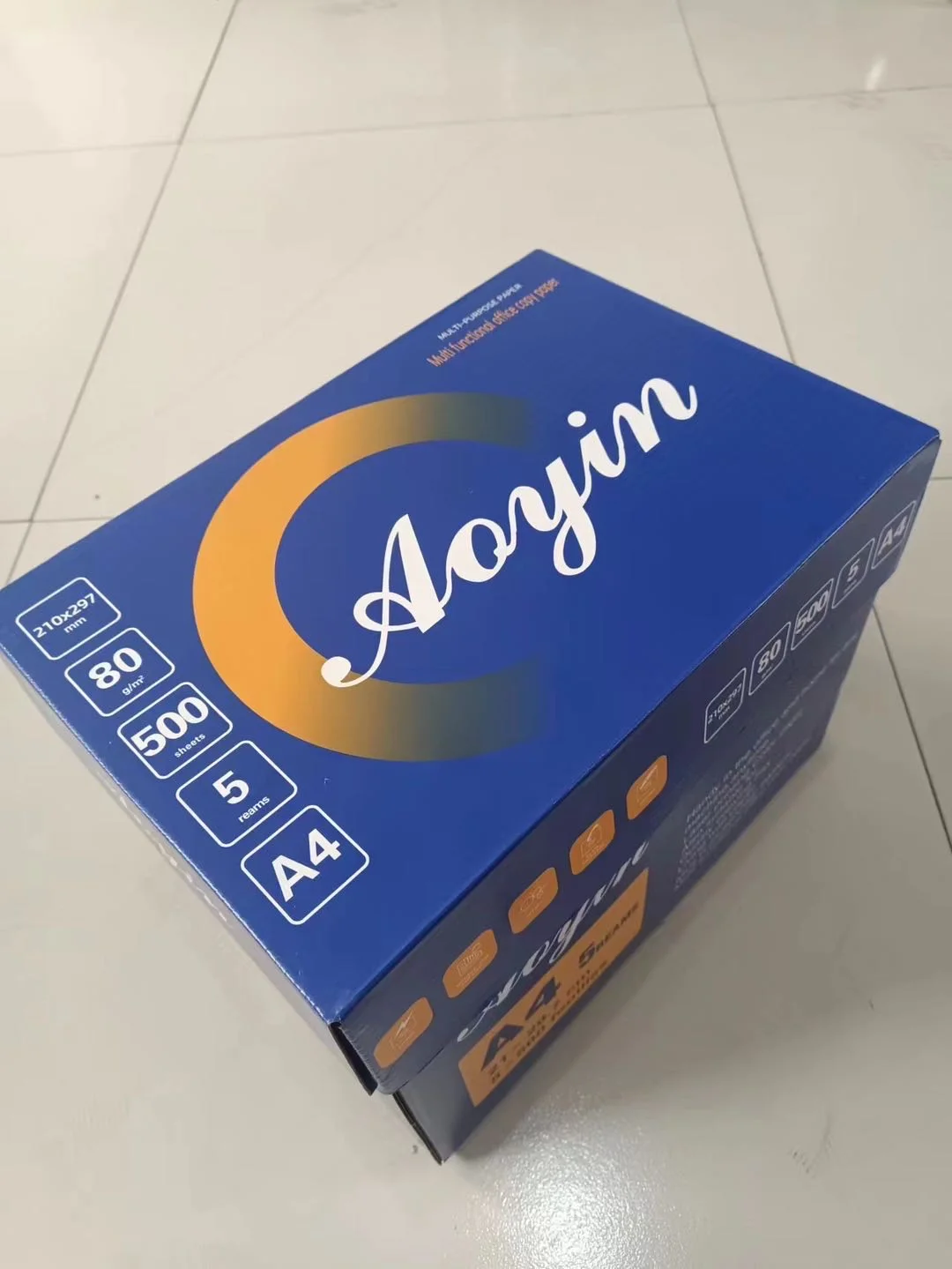 Stationary Multi-colored Color Offset Bond Paper Board Folder with 3pcs Box