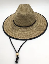 Коврик с логотипом заказчика, ковбойские соломенные шляпы с широкими полями, спасательная шляпа для мужчин