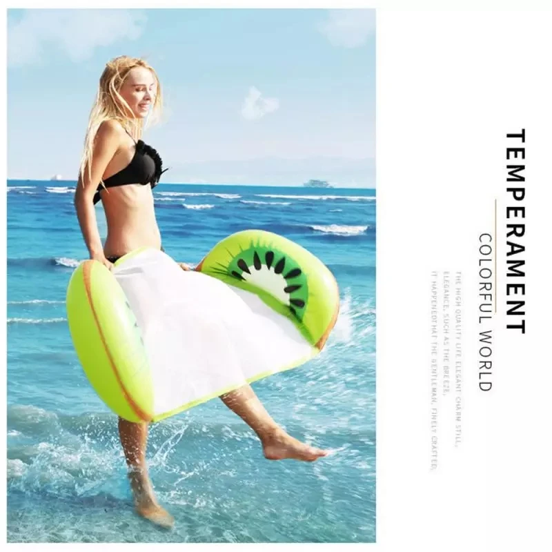 Water Hammock Recliner Inflatable Floating Swimming Mattress Sea Swimming Ring Pool Party Toy Lounge Bed For Swimming