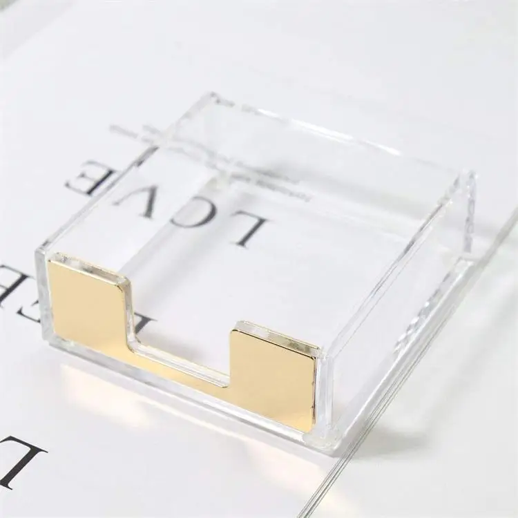 Sticky Notes Memo Pad Holder Dispenser Clear Acrylic Desk Supplies Organizer Accessories holder
