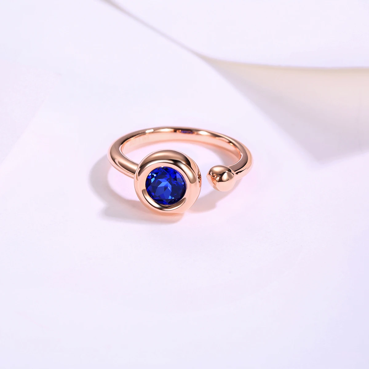 Jewelry Gift Open Design 925 Sliver Gold Plated Sapphire Ruby Emerald Gemstone Moissanite Engagement Eternity Ring