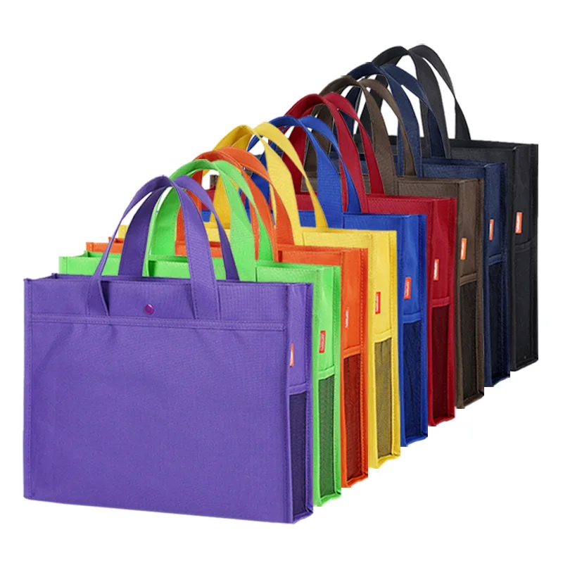 Экологичная оксфордская Сумка для документов 2023 с ручкой и для встреч, офисный школьный органайзер, сумка, портфель для переноски бумажных напильников