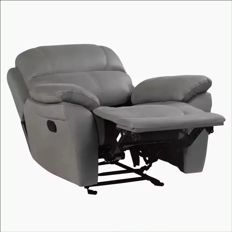 Sans Factory Customized Manual Glider Microfiber Fabric 6 Seater Recliner Sofa Leather