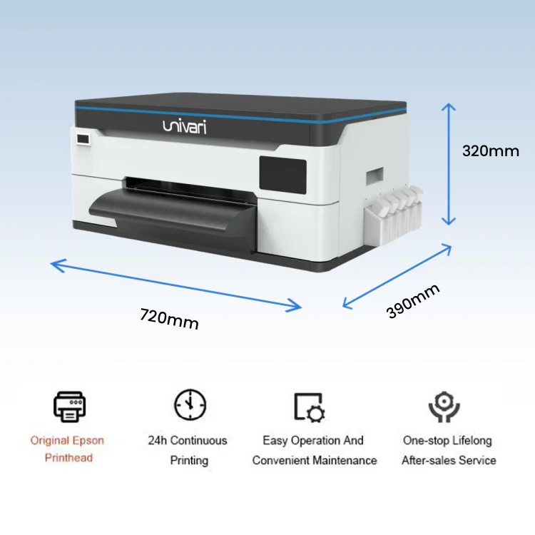 12inch Clothes Small Business L1800 XP600 Ideas Heat Transfer Printing Pet Film DTF Printing Machine DTF Printer A3