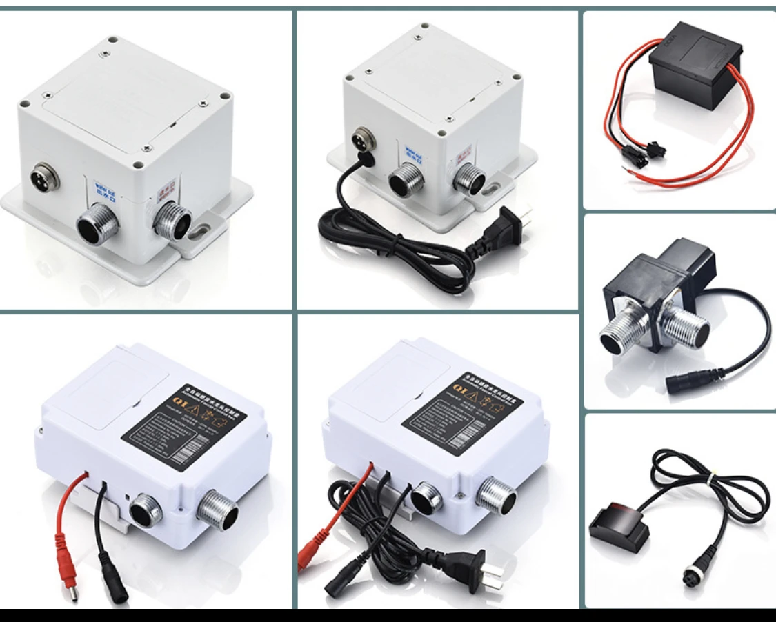 Infrared sensor automatic faucet brass solenoid valve with control box