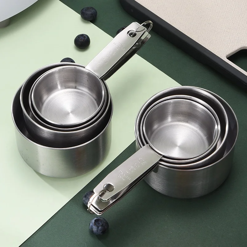 Wholesale Set Professional 4 piece Measuring Spoons And Cups Tool Set Measure Spoon With Custom Logo