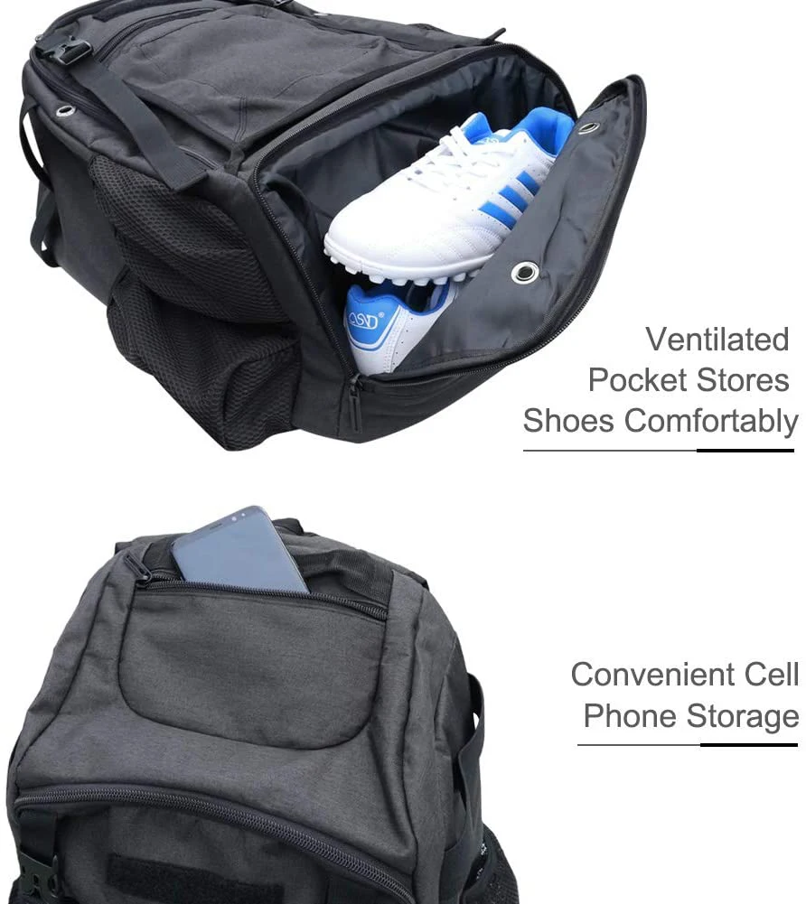 Baseball Bat Bag Backpack External Helmet Holder for Baseball,T-Ball and Softball Equipment and Gear