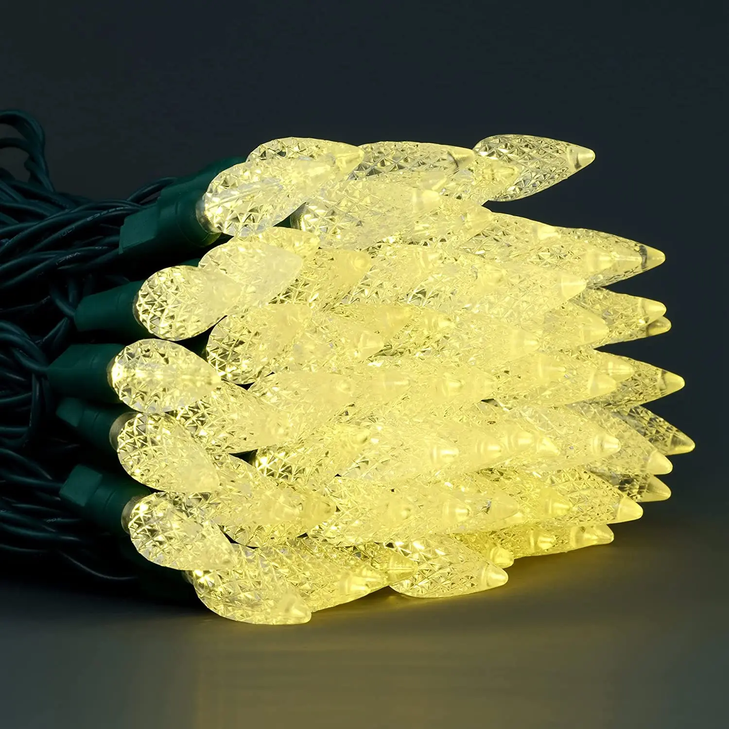 UL 100 Bulbs LED C6 Christmas String Lights