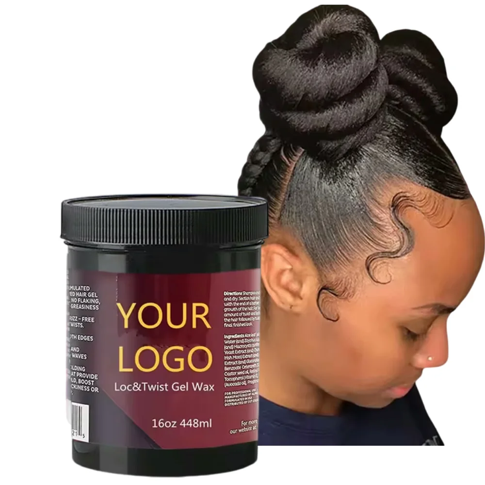 Non Greasy Loc N Twist Gel Clear Braiding Jam Hair Wax And Edge Control Super Strong Extreme Hold Glitter Shine Jam Braid Gel