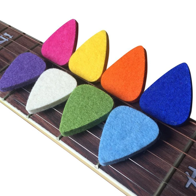 10 шт. фетровые гитарные медиаторы для акустической классической гитары укулеле и бас с легким удержанием треугольный вырез в форме сердца