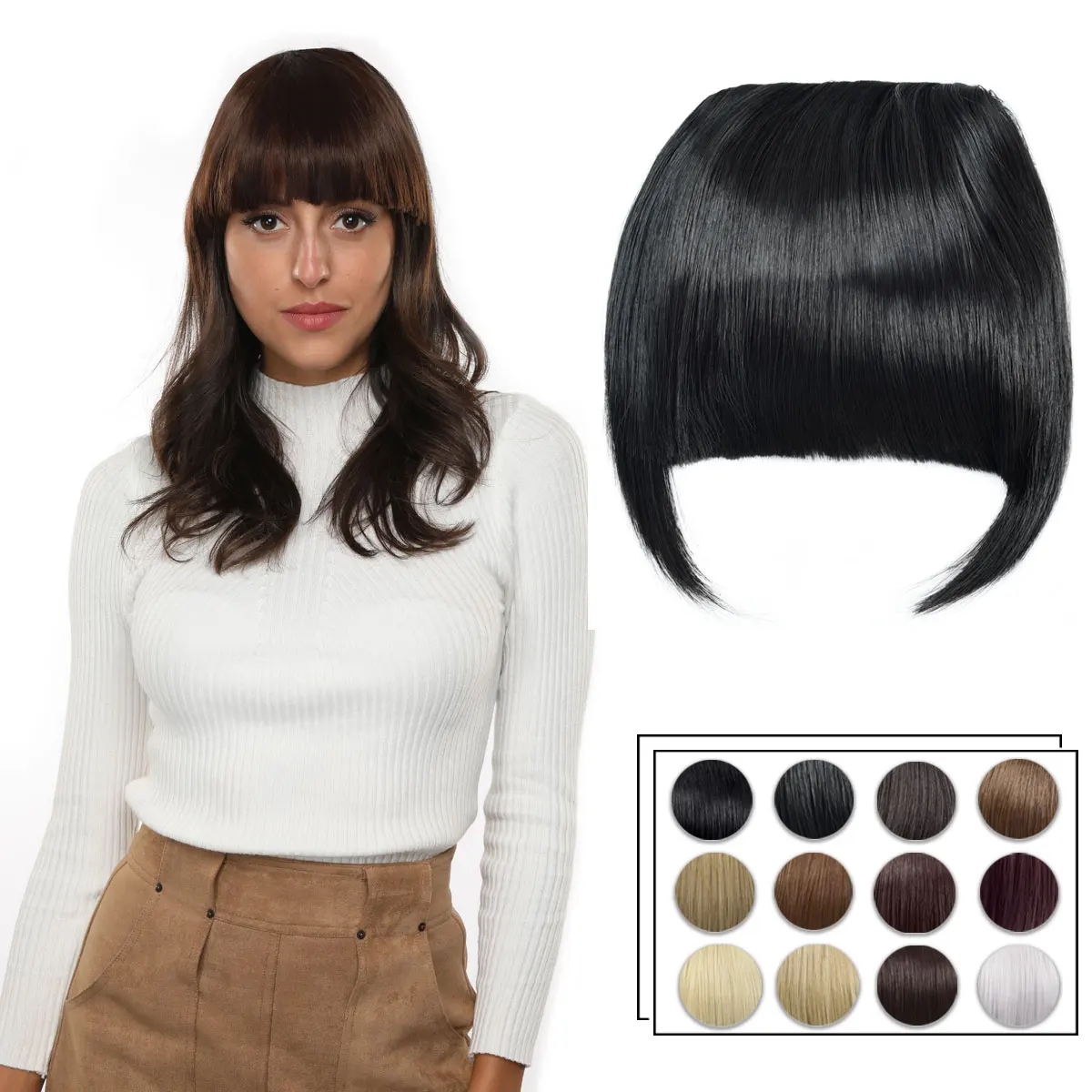 synthetic hair fringes hairpiece extension bangs fringe,synthetic hair wigs,fringe hair extensions human hair