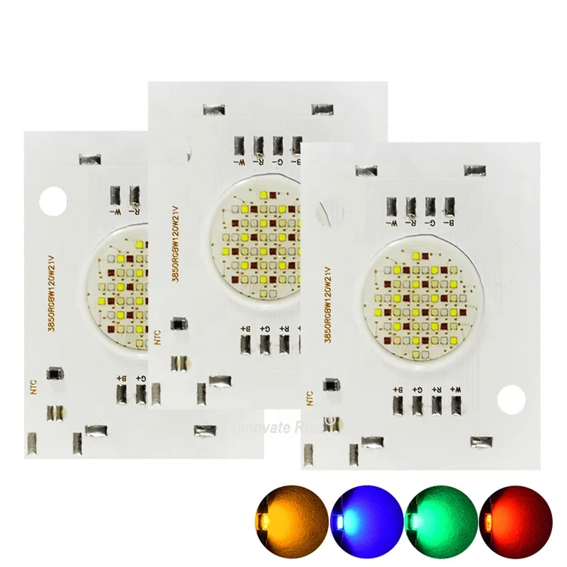 15 Вт 18 20 25 30 80 120 cob Rgbcct светодиодный в 24 В красный зеленый синий RGB теплый белый холодный высокомощный Чип rgbww