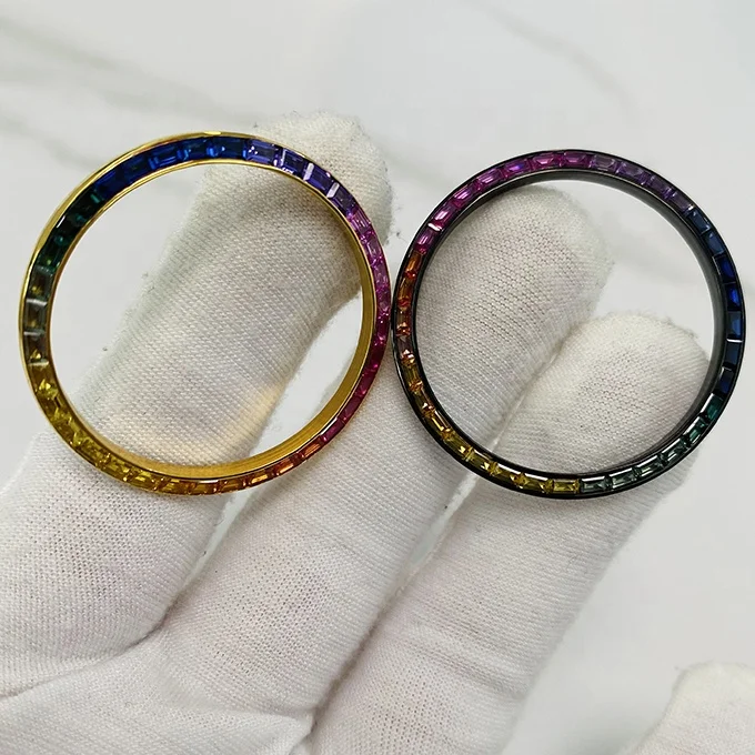 Лидер продаж, пользовательские водонепроницаемые Модные Роскошные часы с драгоценным камнем из нержавеющей стали, рамка для даты, Роскошные мужские часы