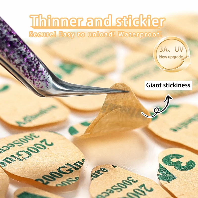 Новый твердый УФ-отверждающий клей для ногтей клейкая наклейка двухсторонняя прозрачная ультрафиолетовые двухсторонние клейкие вкладки желе