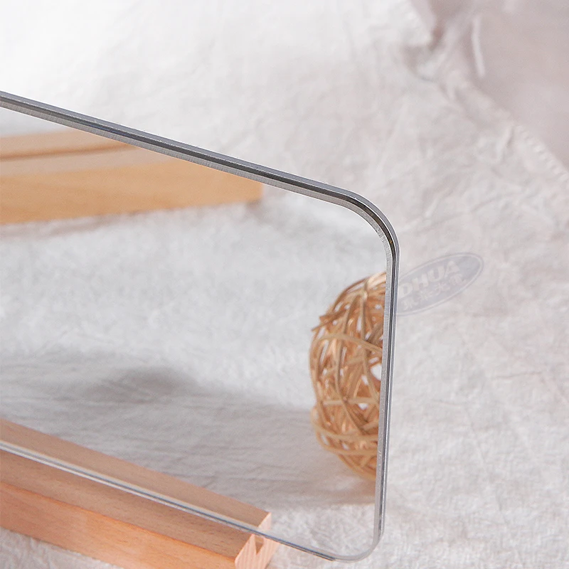 Art Wall Decal Mirror Effect Acrylic Mirror Sheets One Way 2mm Sheet Mirror With Plastic Frame