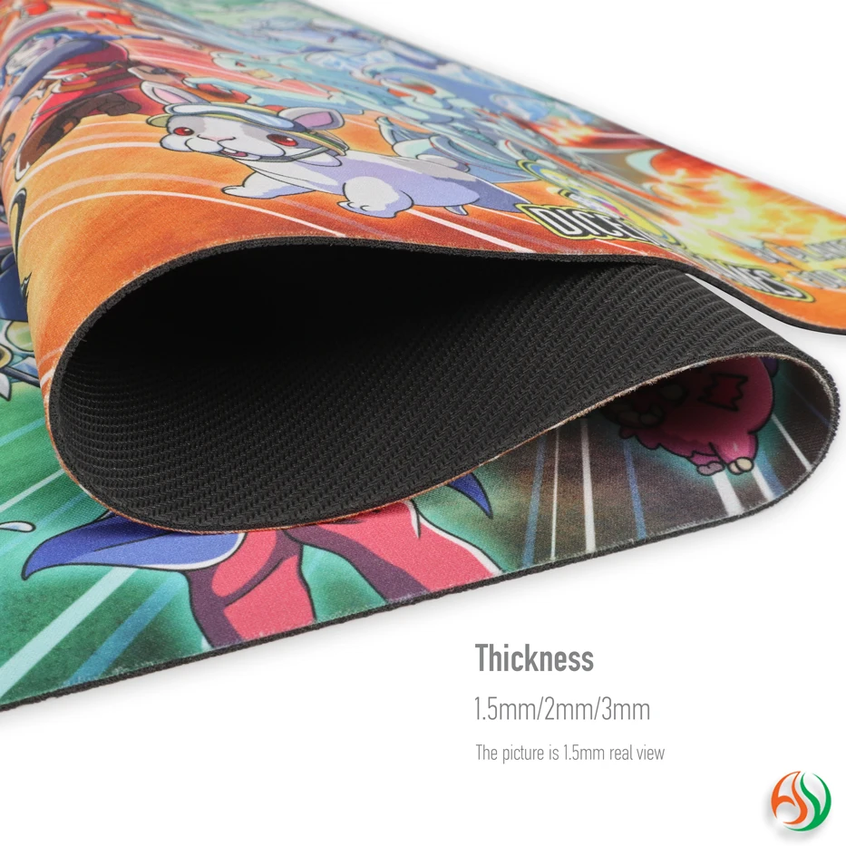 AY OEM magical card board games 14x24 playmat anti-slip sublimation large keyboard mouse pad with custom packing