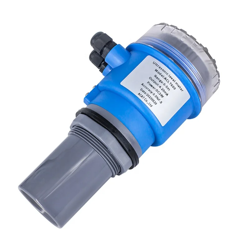 4-20ma RS485 Ultrasonic Liquid Level Meter Water Level Sensor Cheap Ultrasonic Fuel Water Tank Level Indicator Sensor