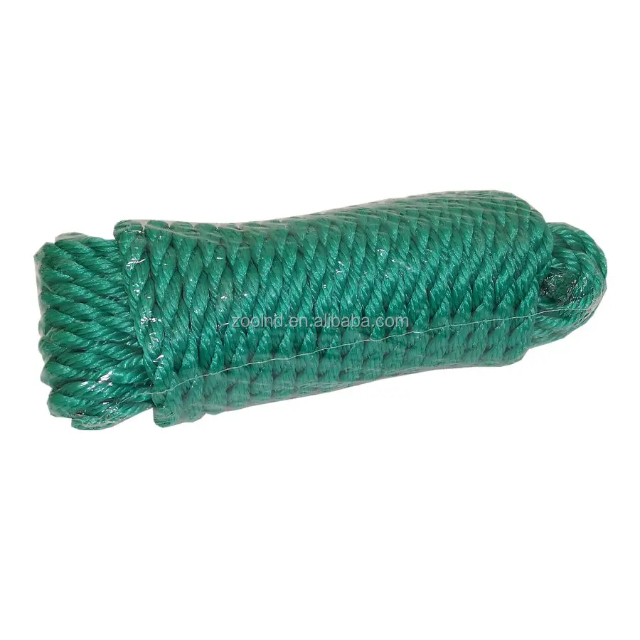 High Tenacity Polyethylene monofilament Twisted Rope 3 & 4 Strands Color PE Rope