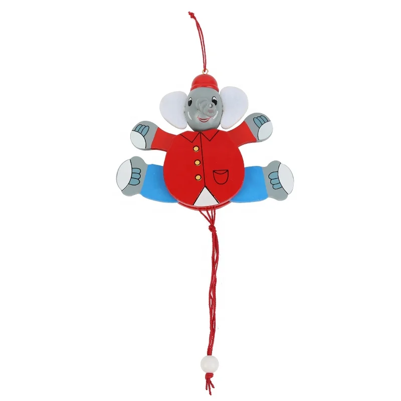 Customized High Quality Wooden String Animal Puppet Toys