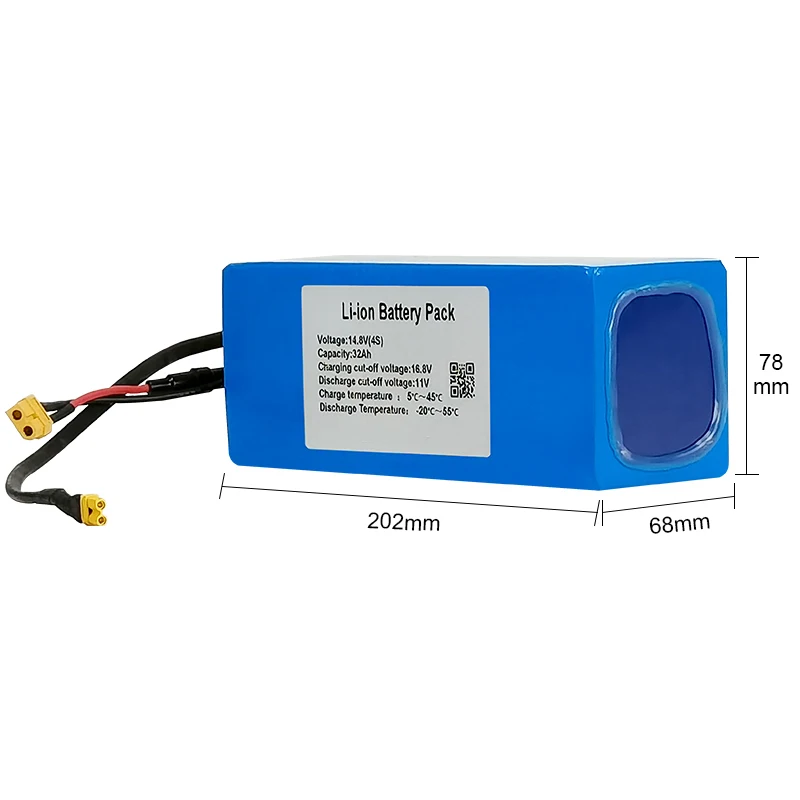 14.8v rechargeable 18650 lithium ion battery pack 32ah li ion battery pack 14.8v lithium battery for robotic hoover