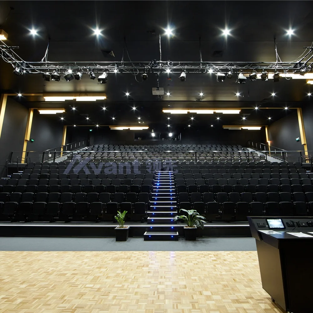 Avant Retractable Gym Bleachers Auditorium/Theater/Stadium Seating Electric Telescopic Tribune Chair Indoor Bleacher Event Seats