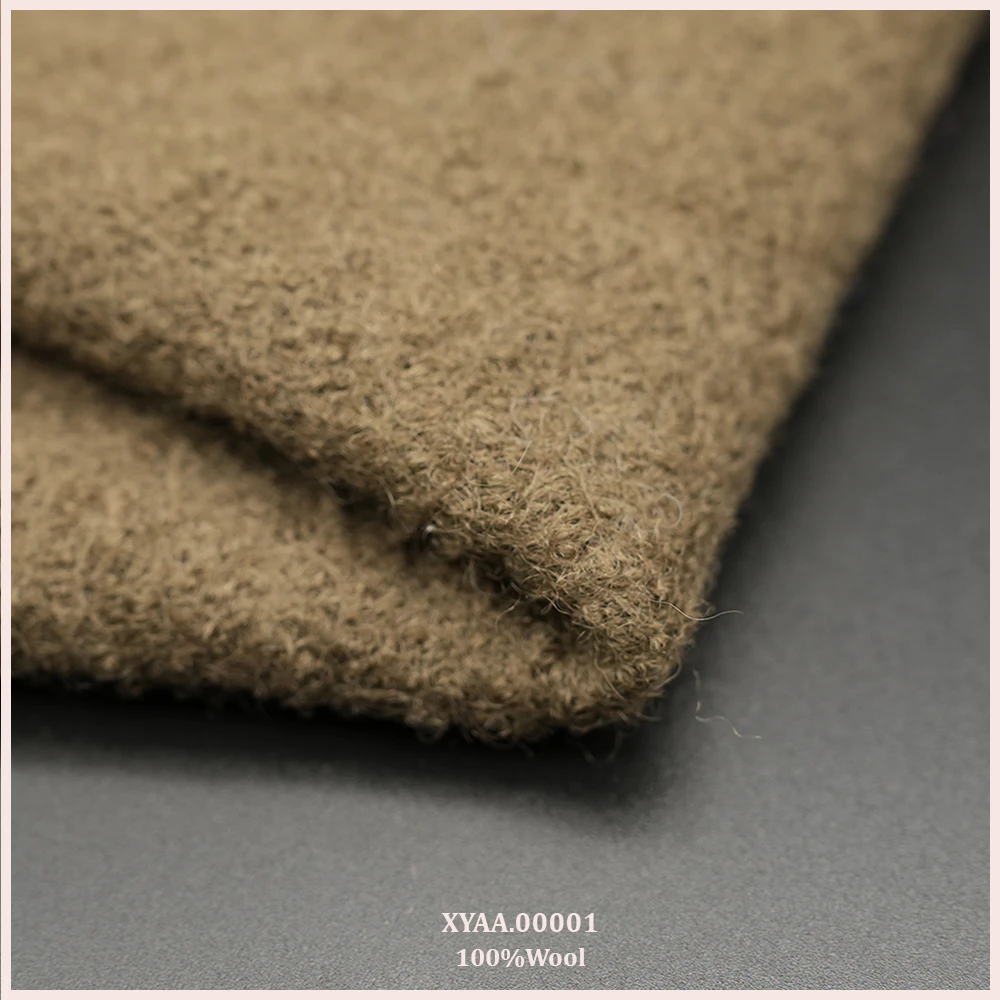 Вареная бархатная Супер тонкая Мериносовая 100% Шерстяная трикотажная ткань для мужчин и женщин зимнее осеннее пальто тяжелые куртки
