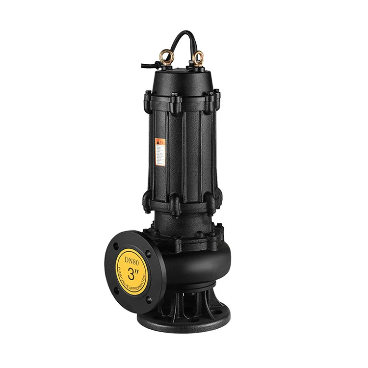 Wq Non Clogging Sewage Pump High Lift Fecal Submersible Pump Basement Three Phase Sewage Pump