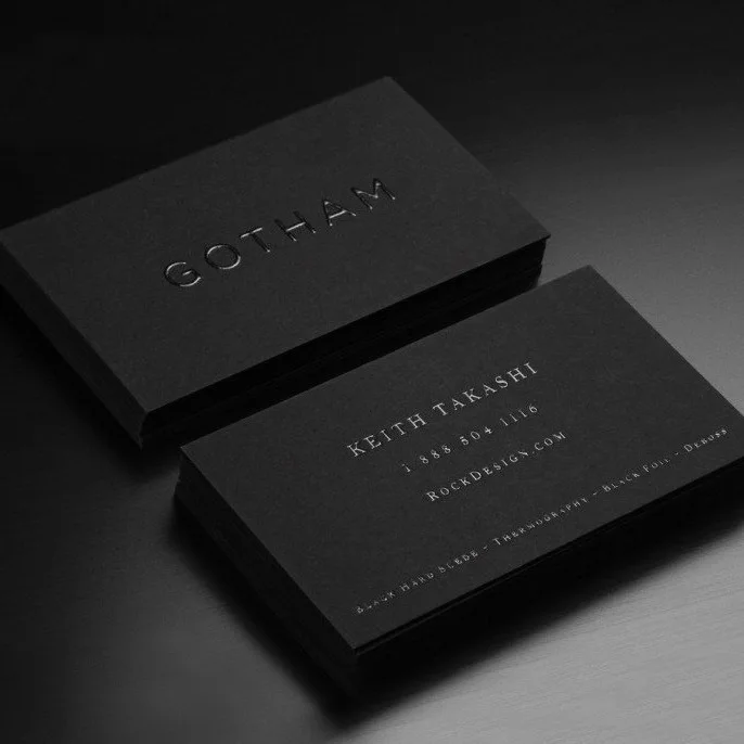 Luxury custom printing debossed/emboss 500gsm cotton paper cardboard name business card