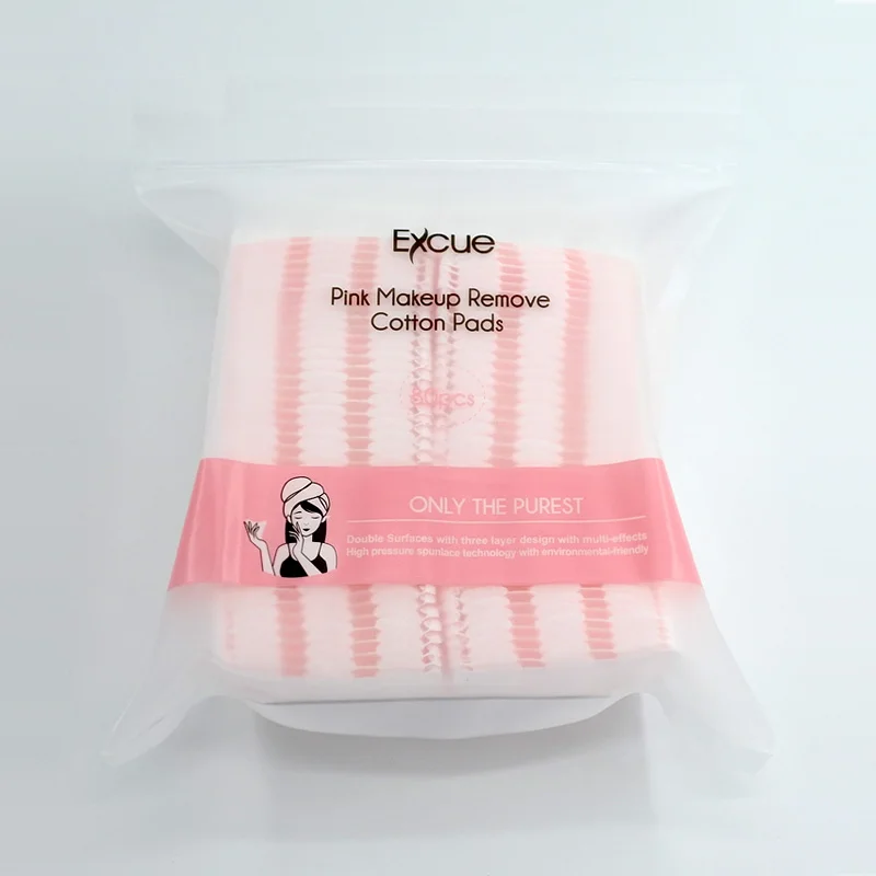 Wholesale hot sale Custom design High Absorbency Disposable 5x6CM Cosmetic Cotton Pads