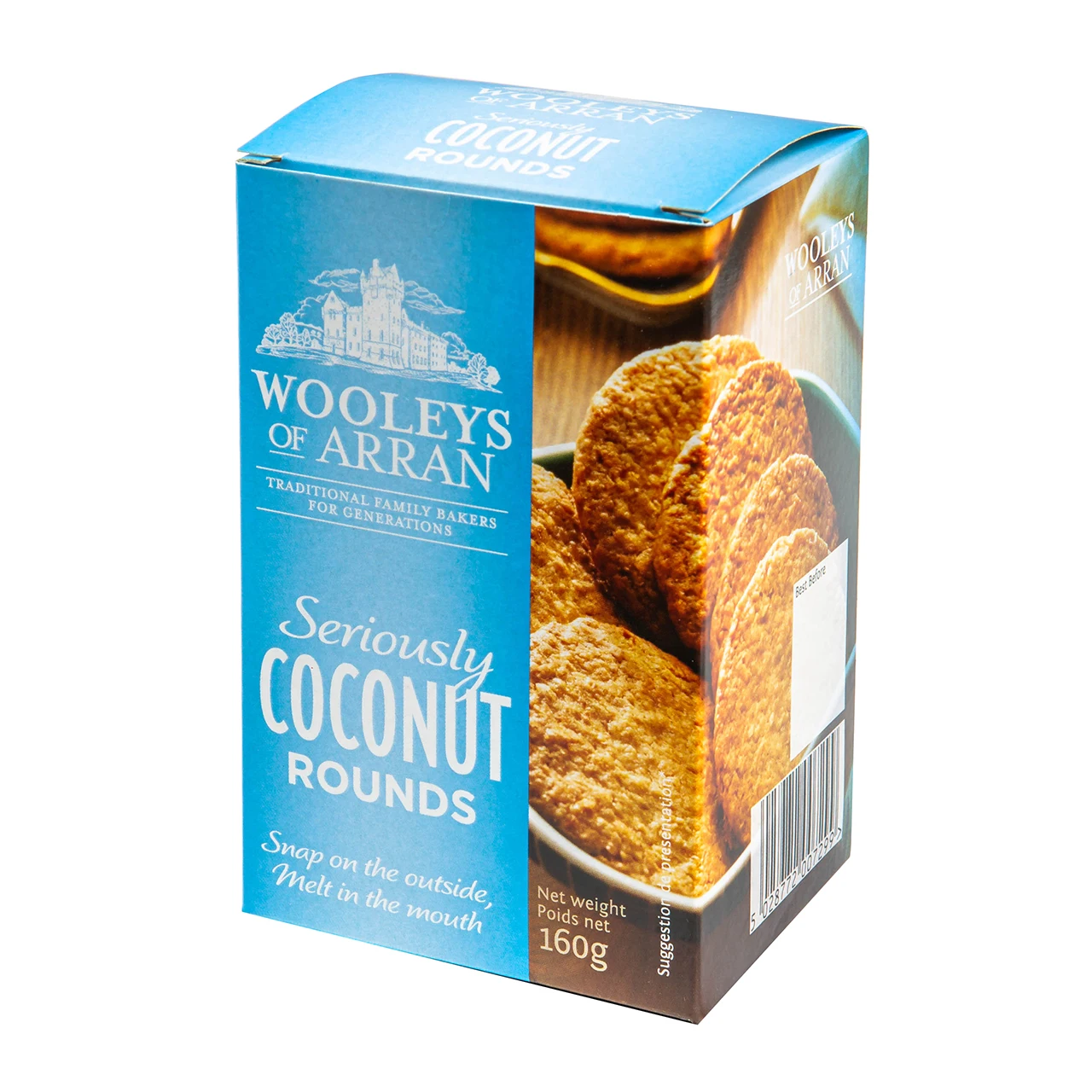 Biscuit Snacks Wooleys Coconut Flavour Premium Oat Based Healthy Sweet Grain Snacks 160g x 12 packs UK wholesale food