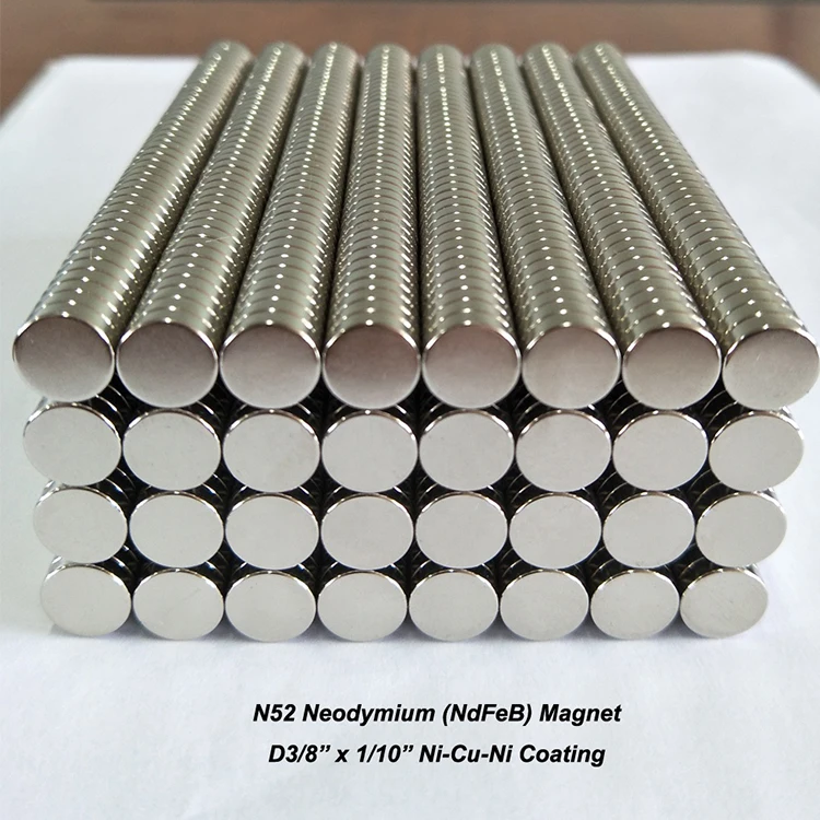 Super Strong Axial Diametrically Magnetized Ultra Thin Cylindrical Neodymium Cylinder Magnet