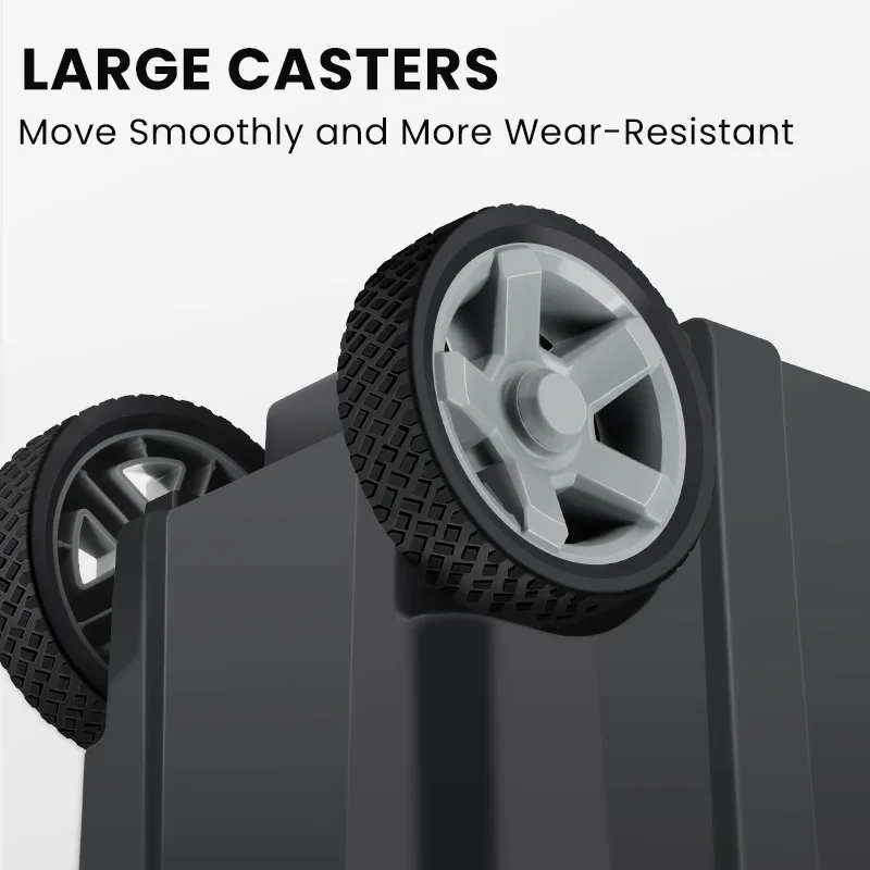 Airaj Portable Toolbox Large Tools Organizer Boxes Rolling Storage Box for Electrician with Wheels Multifunctional Plastic Case