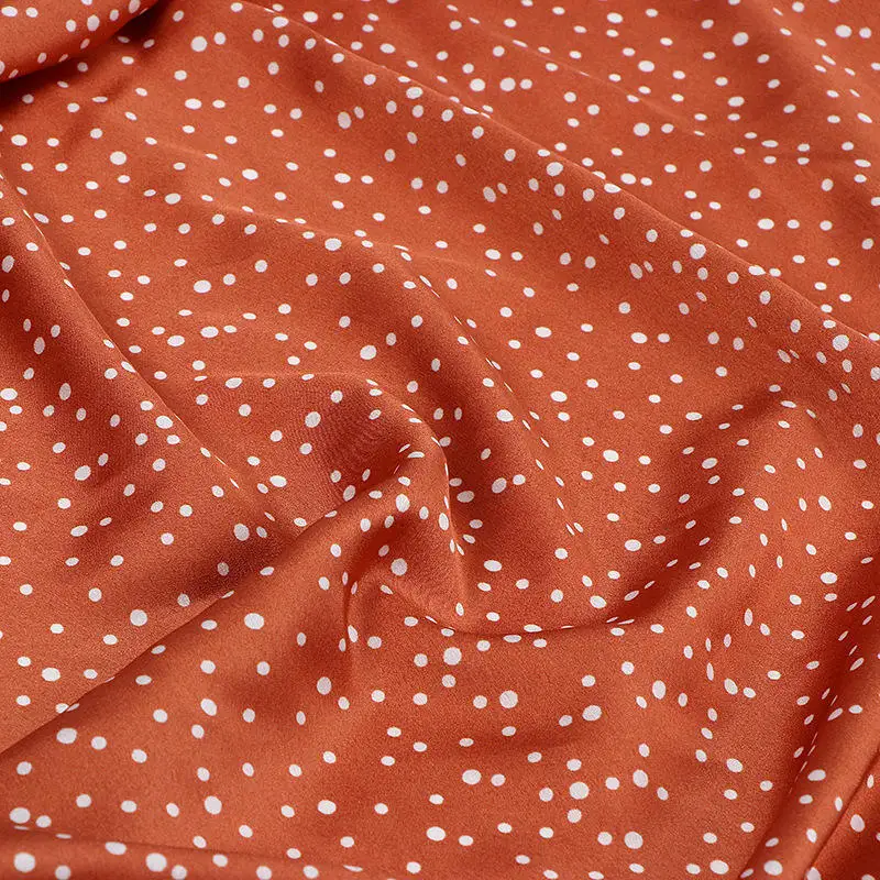 Factory Supplier Custom 75D*75D 100% Polyester Light Weight Printed Woven Chiffon Fabric For Women Clothing Dress