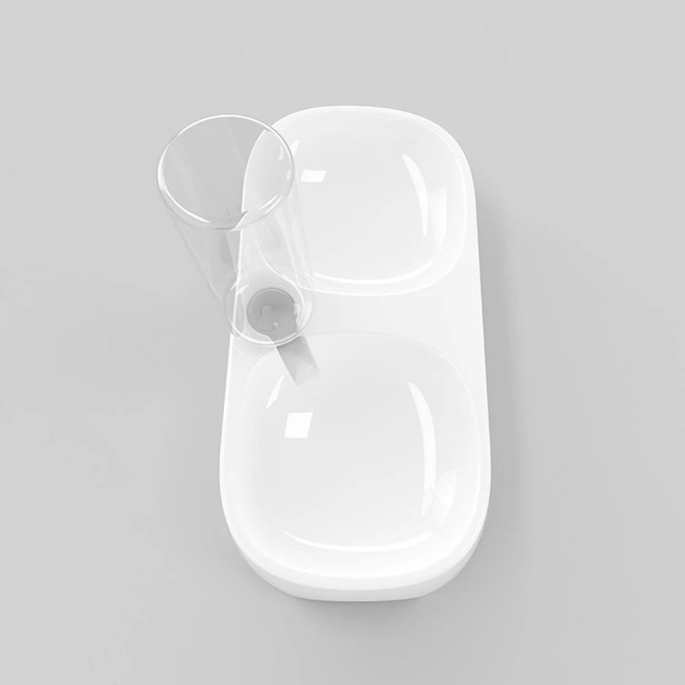 
Hot Sale Multi-Angles Cat Bowl Anti-Fall Anti-Skid Double Foot Rubber Pet Feeder Bowl with neck protection design 