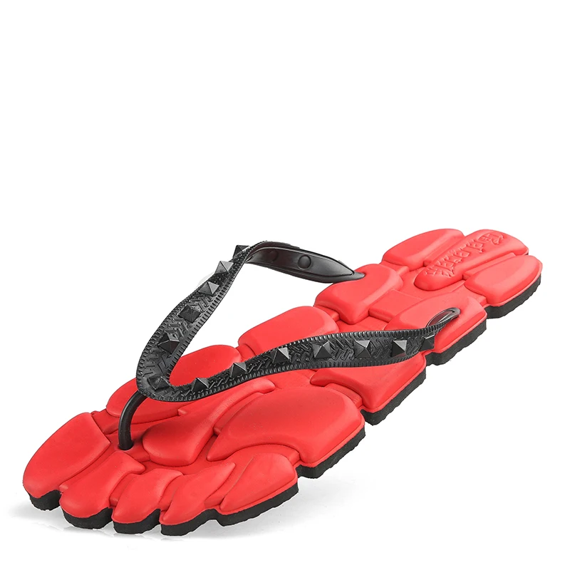 
Summer soles flip-flops men wear personalized non-slip clip feet sandals and slippers black high elastic soft bottom beach tide 