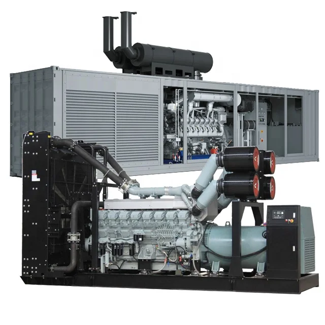 50Hz 2000kw Japan diesel generator power by Mitsubishi engine 2500kva containerized genset