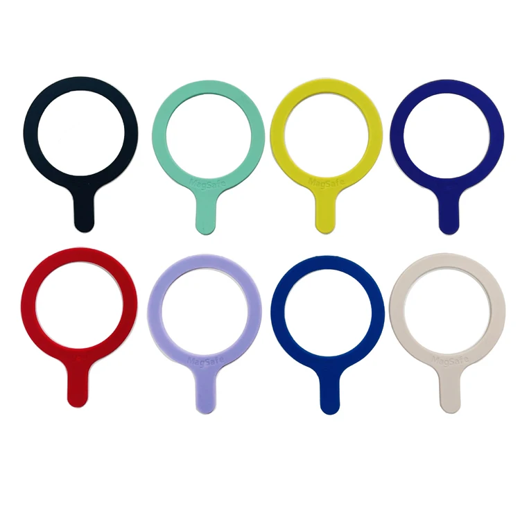 Factory Wholesale Silicone Metal Plate For iPhone 14 Support Wireless Charger Magnetic Sticker For Magsafe metal ring