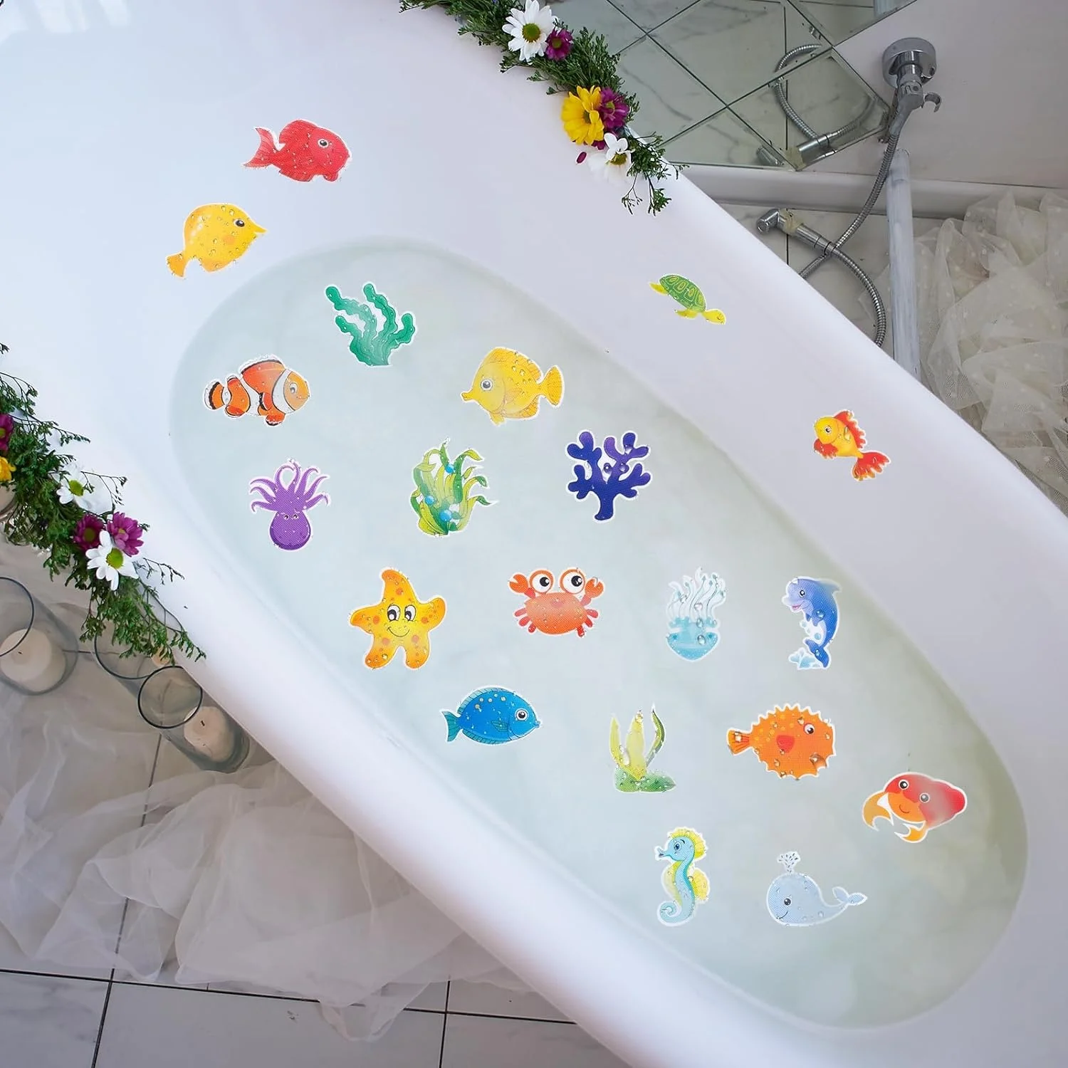 Bathtub Stickers bath Tub Non slip Shower Mat Baby Bath Bathroom Anti