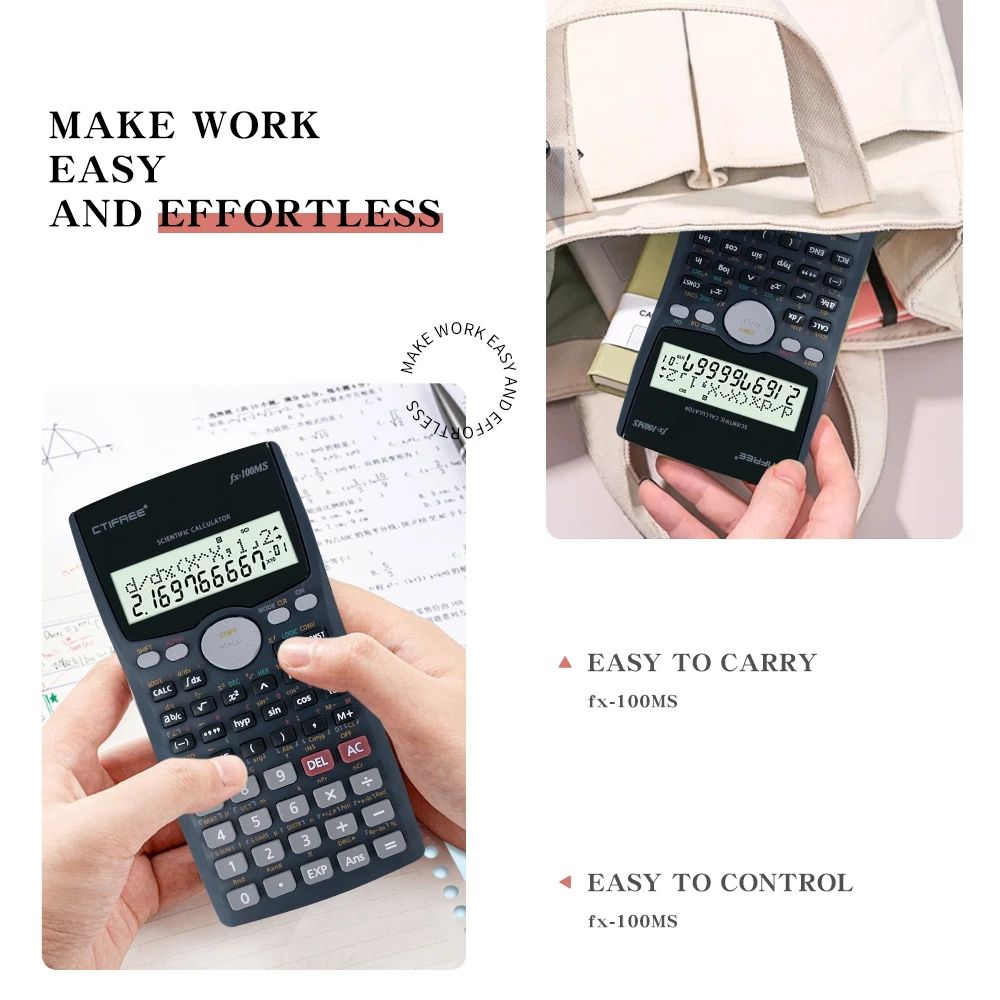 Student Science Calculator Examination Function Office School Supplies Battery fx 100 Scientific Calculator Promotion Stationery