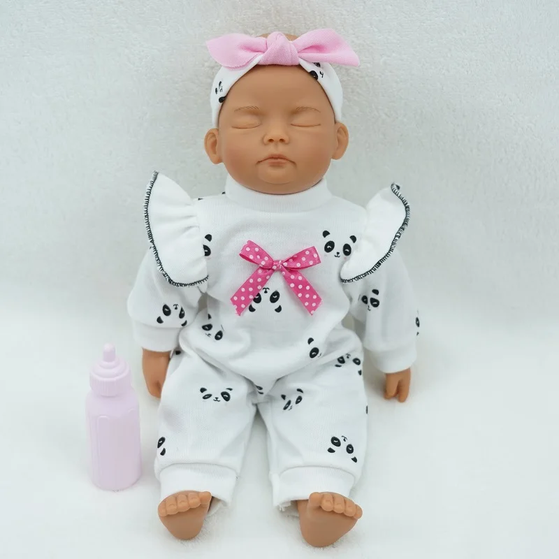 Wholesale Cheap Simulation Sleepy Face Tiny Baby Lovely Doll Set Warm Your Heart Gift for Kids