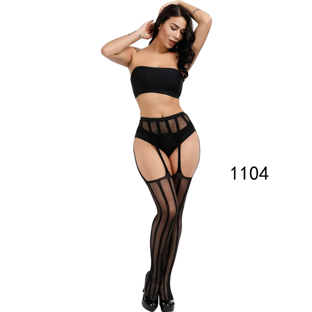 High quality See Through Transparent pattern designs Sexy Fishnet Mesh stockings
