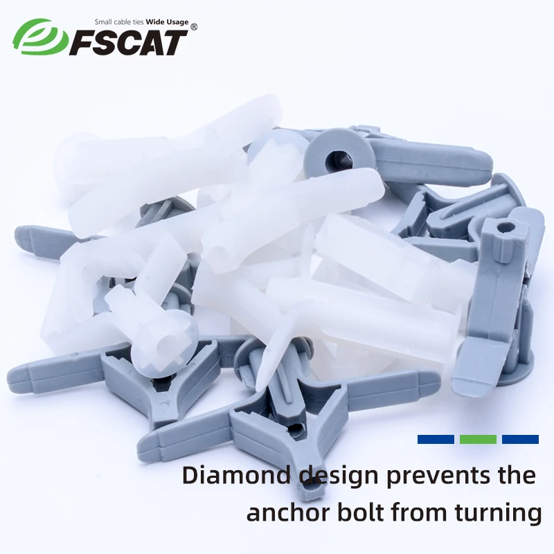 Supply Low Price Hot Selling Butterfly Wall Plug Nylon Anchors  66 Polyethylene Poly-toggles