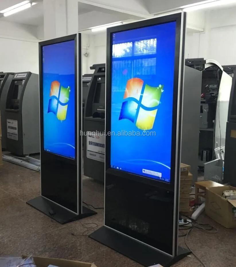 Floor Standing Vertical Interactive Digital Signage Totem LCD TV Touch Screens Kiosk Advertising Display for advertising