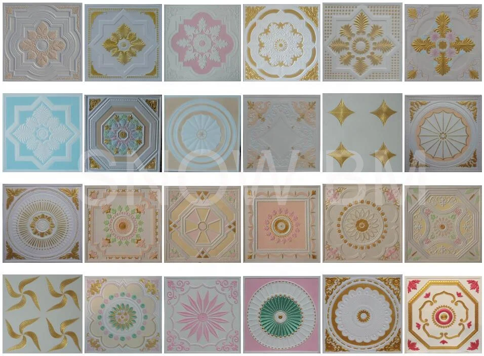 Custom Color Suspended Glass Fiber Reinforced Color Plaster False Ceiling Board