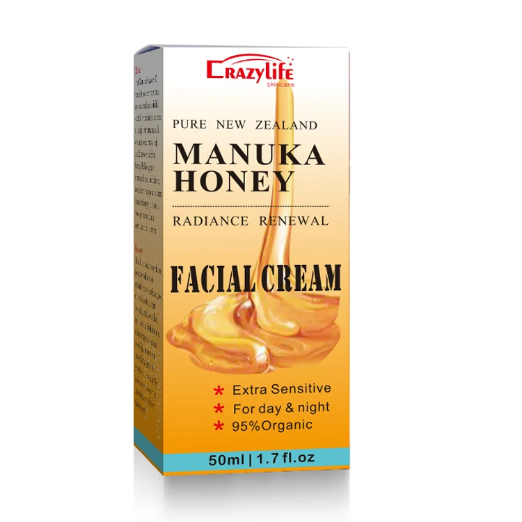 Manuka Honey Cream for Face 50ml -100% Natural- New Zealand Manuka Honey Cream -Moisturizing, firming, whitening anti-wrinkle